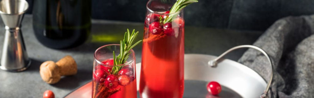 Poinsettia Christmas Champagne Cocktail Recipe
