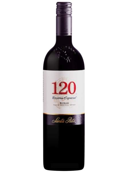 Bottle of 120 Reserva Especial Syrah 2019 red wine