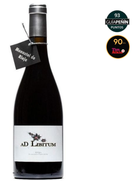 Bottle of AD Libitum Maturana Tinta Rioja 2019 Red Wine