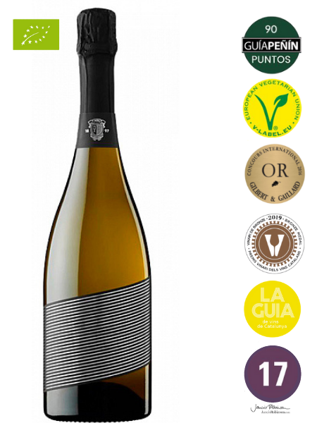 Cava Mileni Reserva Bottle of Brut Nature Organic 2016 Sparkling Wine
