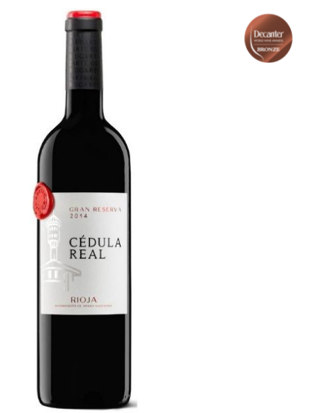 Cédula Real Gran Reserva 2014 Decanter Bronze Award