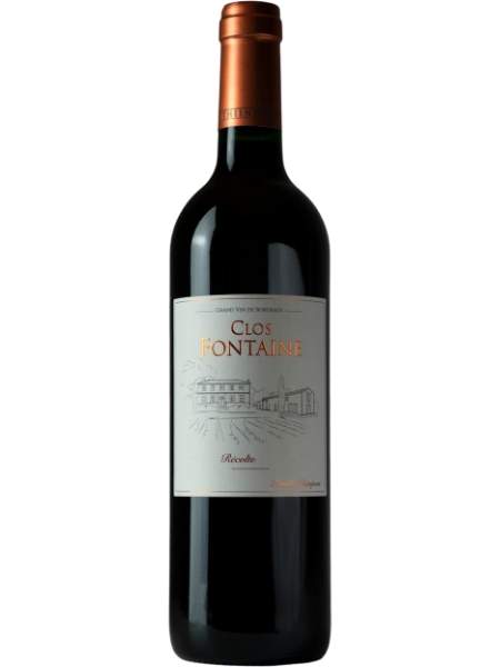 Chateau Clos Fontaine 2018 Red Wine Bottle