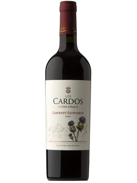 Bottle of Los Cardos Cabernet Sauvignon 2018 Red Wine