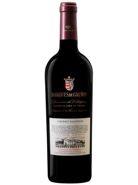 Bottle of Marques de Griñon Cabernet Sauvignon 2018 Red Wine