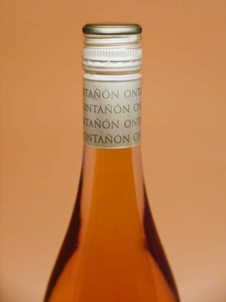 White and Grey Cork with Logo of Ontañón Clarete
