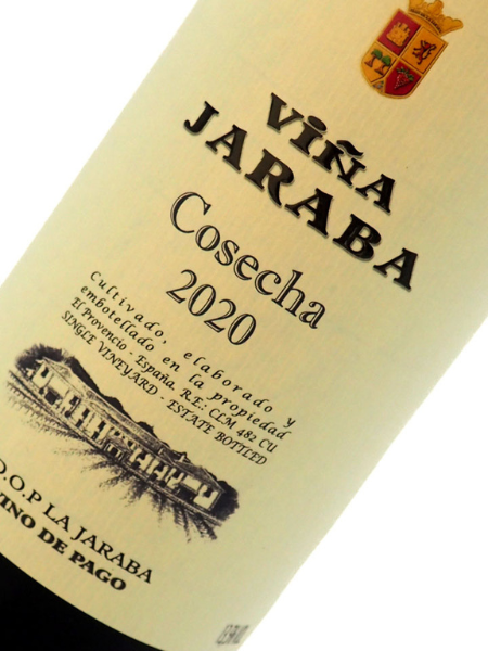 Viña Jaraba Cosecha 2020 Front Label Details