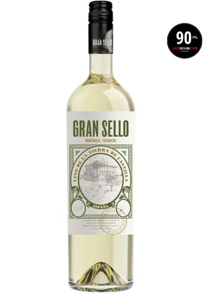 Vino Blanco Gran Sello Joven Macabeo Verdejo 2021 Bottle